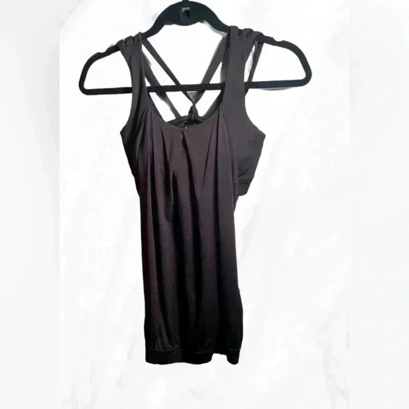 Lululemon black "Nouveau Limits" yoga casual workout bra top Tank 4 - Picture 2 of 5